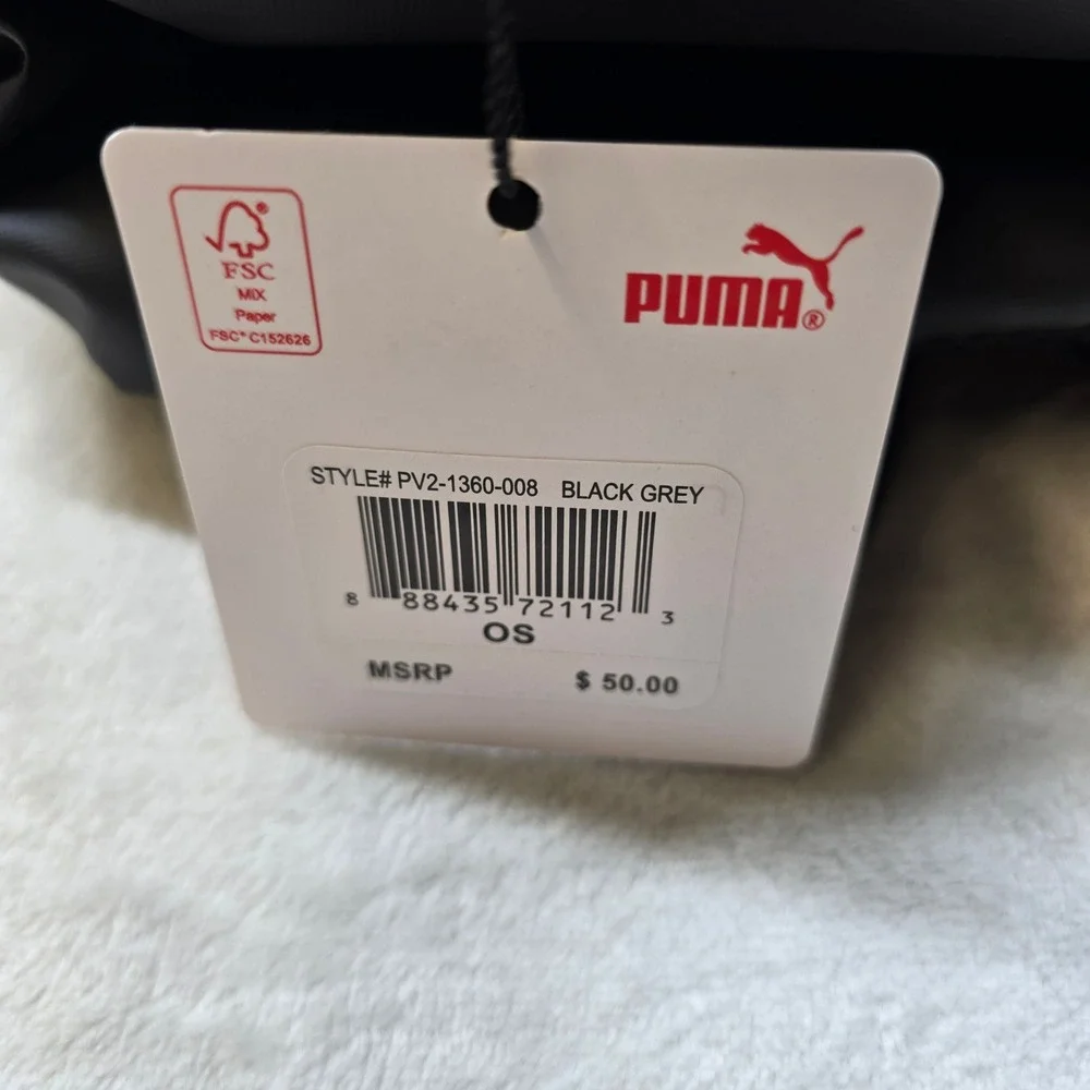 Puma Training‎ Backpack Black Grey Laptop Pocket Water Bottle Side Pockets NEW
